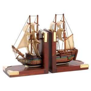  Library Sailing Schooner Nautical Theme Bookends 