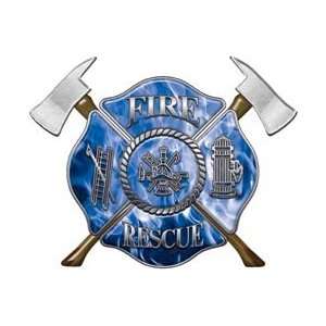  Maltese Cross Fire Rescue Decal   12 h   REFLECTIVE 