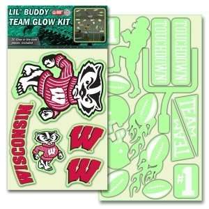  Wisconsin Badgers Lil Buddy Glow In The Dark Decal Kit 