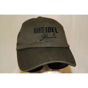    Embroidered Olive Green Infidel baseball Hat Cap