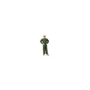 Nomex Limitedwear Army Green Coverall With Collar, Internal Zipper 