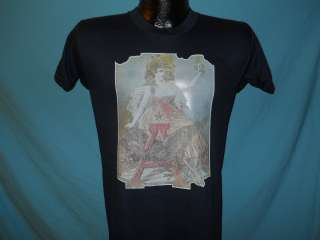 vintage BUDWEISER BUD AMERICAN WOMAN IRON ON SOFT THIN 50/50 t shirt S 