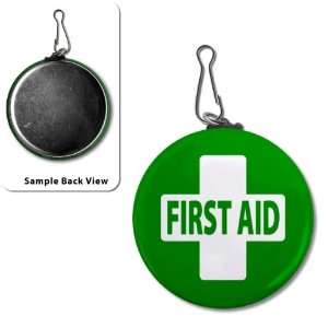 Creative Clam Green First Aid Medical Alert Fire Rescue Heroes 2.25 