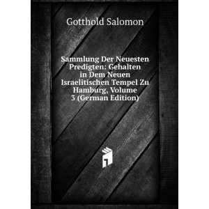   Hamburg, Volume 3 (German Edition) Gotthold Salomon 9785876658340