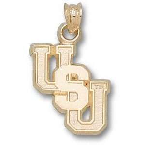    Utah State Aggies 10K Gold USU Pendant