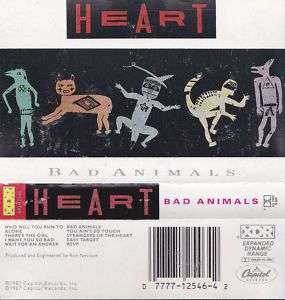 Bad Animals   Heart (Cassette 1987) in NM 077771254642  