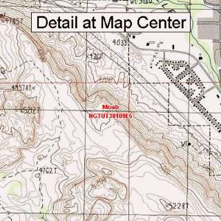   Quadrangle Map   Moab, Utah (Folded/Waterproof)