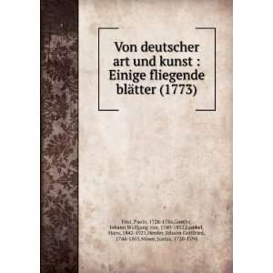   von, 1749 1832,Lambel, Hans, 1842 1921,Herder, Johann Gottfried, 1744