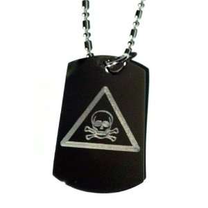  Toxic Biohazard Skull and Cross Bones Warning Label Logo 