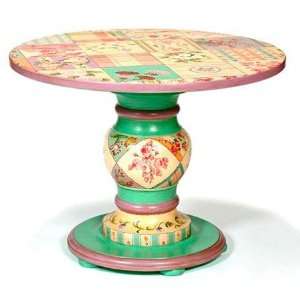  Floral Patchwork Pedestal Table