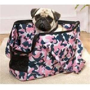  Camouflage Pet Carrier Bag Pink 