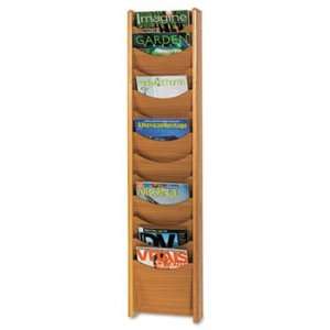  New   Solid Wood Wall Mount Literature Display Rack, 11 1 