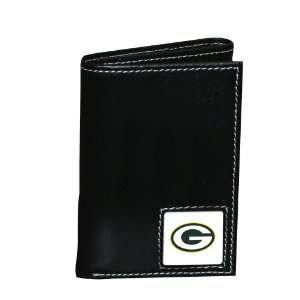  Green Bay Packers Trifold Wallet With Metal Logo Sports 