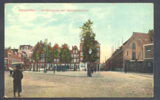 Netherlands Postcard Amsterdam Mariniersplein Met Mariniskazerne 