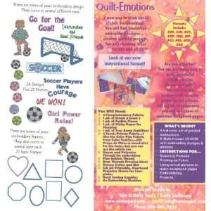 Quilt Emotions Soccer Sew Artfully Yours by Cindy Losekamp 