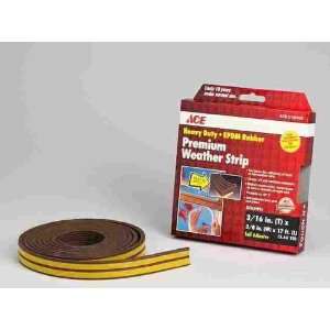  3 each Ace Premium Ribbed Rubber Weatherstrip (502AB/ACE 