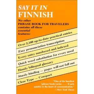  Say It in Finnish (Dover Language Guides Say It Series 