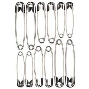  90pc Safety Pins   Gunmetal Arts, Crafts & Sewing