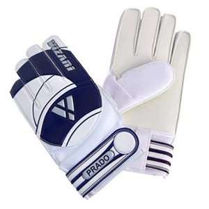  Vizari Prado Soccer Goalie Gloves WHITE/BLUE/SILVER 5 