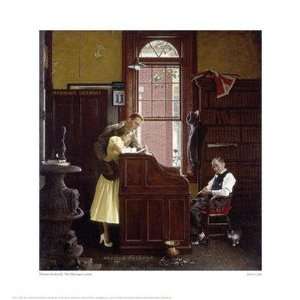 Norman Rockwell   Marriage License Giclee