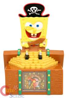 Nick Jr SpongeBob COIN BANK and Alarm CLOCK in One  