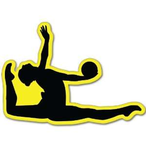  Gymnastics artistic gymnast car bumper sticker 5 x 3 