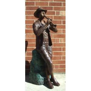   Galleries SRB46038L Man with Flute Fountain Bronze