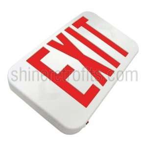 US Energy Sciences EX1 01XUP R Universal LED Exit Sign with White Body 