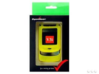   CyonGear Motorola RAZR V3, V3c, & V3i Yellow Silicone Case   SCMOT3IYE