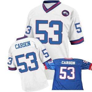  Jerseys New York Giants #53 Harry Carson Throwback WHITE Jersey 