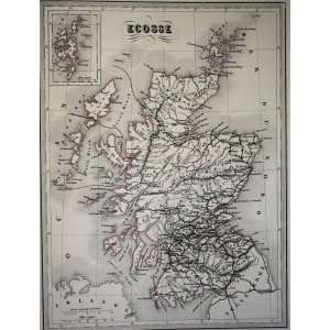  VA Malte Brun Map of Scotland (1861)