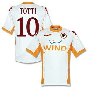  10 11 AS Roma Away Jersey + Totti 10 (Fan Style) Sports 