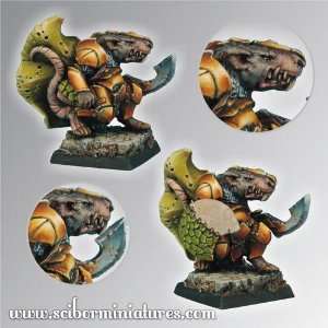  28mm Fantasy Miniatures Rat Warrior Toys & Games