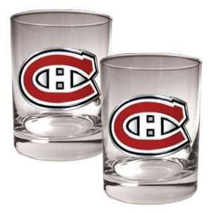 Montreal Canadiens NHL Rocks Glass Set   Primary Logo 