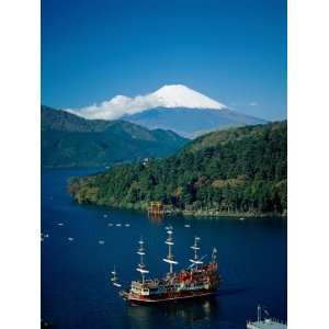  Mount Fuji and Lake Ashi, Hakone, Honshu, Japan Stretched 