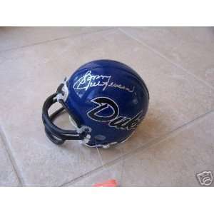 Sonny Jurgenson Signed Mini Helmet   Duke Blue Devils Coa  