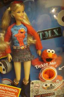 NEW IN BOX TMX BARBIE DOLL TICKLE ME ELMO COLLECTIBLE  