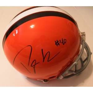  Peyton Hillis Autographed Browns Pro Helmet Sports 