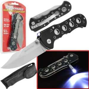  Bright Knife w/ LED Flashlight & Nylon Sheath    4 Pack 