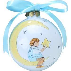  Light of Mine Ornament, Boy Sitting on Moon Baby