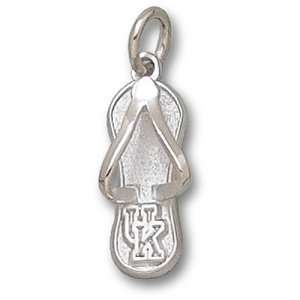  University of Kentucky UK Flip Flop 5/8 Pendant (Silver 