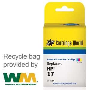   World Remanufactured Ink Cartridge Replacement for HP 17 (Tri Color