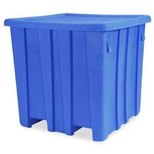  45 x 45 x 44 Blue Bulk Container w/ Lid