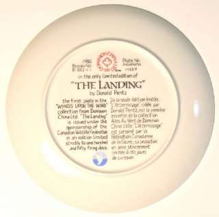 DOMINION CHINA The Landing Collector Plate 1986  