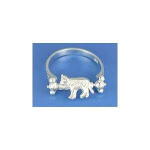  2.20 grams 925 Sterling Silver Zodiac Cow Sign Ring size 6 