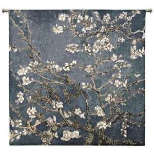   Almond Blossom Large 52 Square Wall Hanging Tapestry