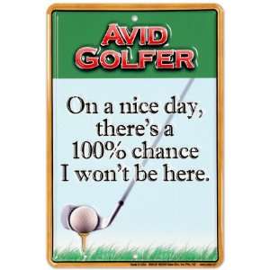  Avid Golfer , 8x12