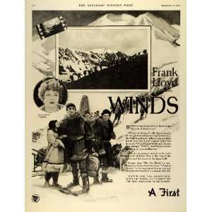  1925 Movie Ad Frank Lloyd Winds Chance First National 