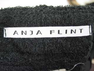 ANJA FLINT Black Terrycloth Tube Top Pants Outfit M 10  