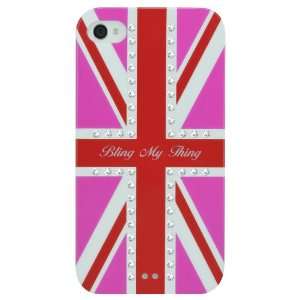  Bling My Thing Union Jack Series Case for iPhone 4/4S 